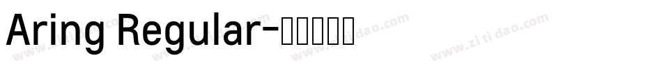 Aring Regular字体转换